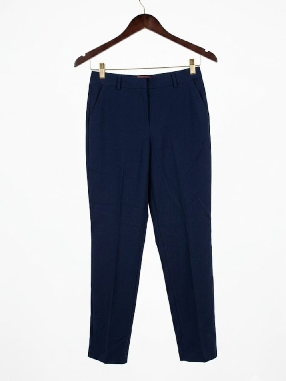 Mary Crafts Navy Blue Tapered Ankle Dress Pants Stretch Size 6